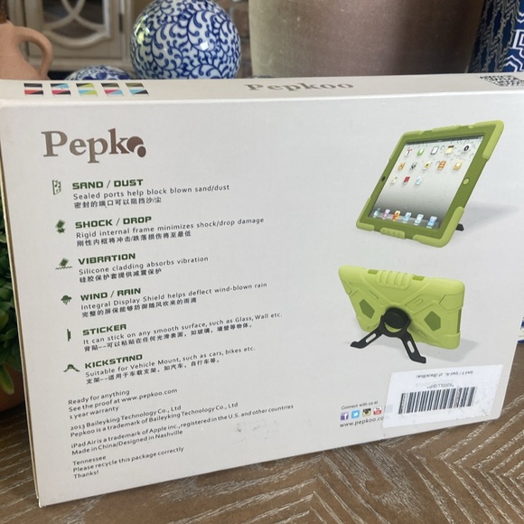 PEPKO iPad Air Tablet Protection Case Black & Blue - Picture 3 of 4